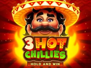 3 hot chillies. 